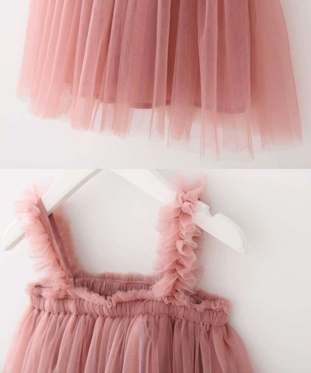 Layered Tulle Tutu Dress for Toddler Girls,Baby Girl Rainbow Tutu Princess Skirt Set with Flower Headband.