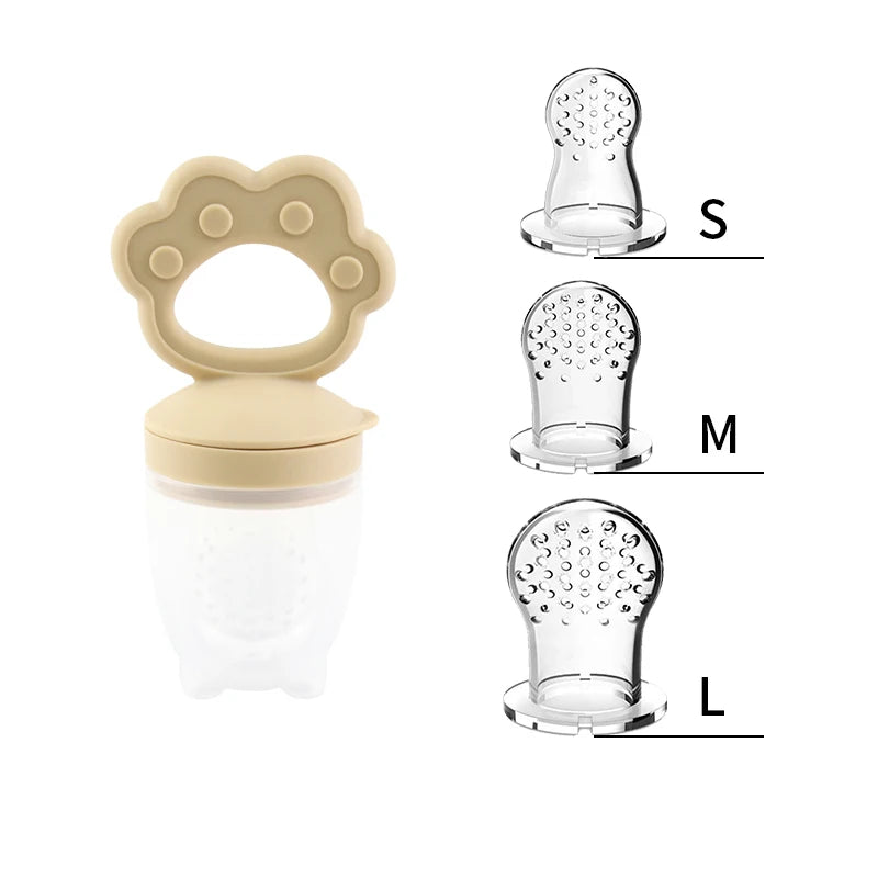 Silicone Fruit Feeder & Teething Toy-Safe, Soft & Easy to Hold