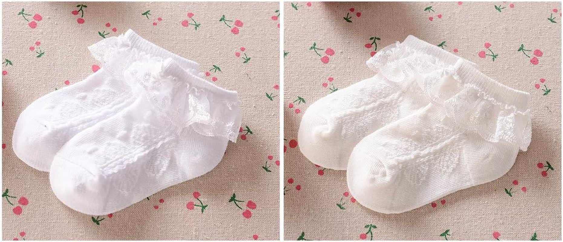 Baby-Girls Eyelet Frilly Lace Socks,Newborn/Infant/Toddler/Little Girls (Pack of 2/3/4/6)