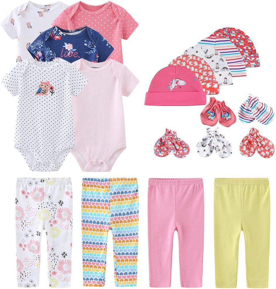 19-Piece Baby Girl Layette Gift Set-Soft & Sweet Essentials for Her First Days