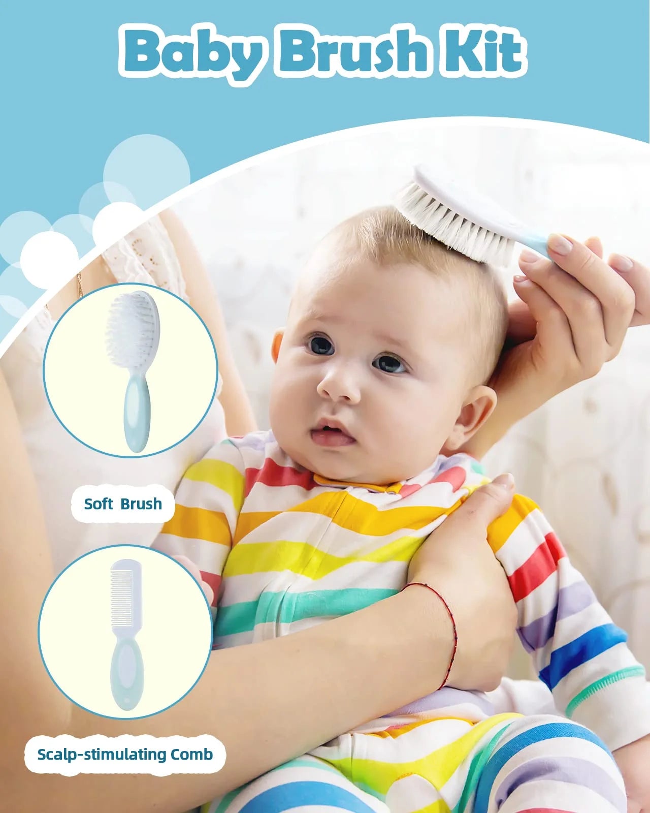 Lictin 15-Piece Baby Grooming & Healthcare Set - Essential Newborn Care kit for Infants & Toddlers