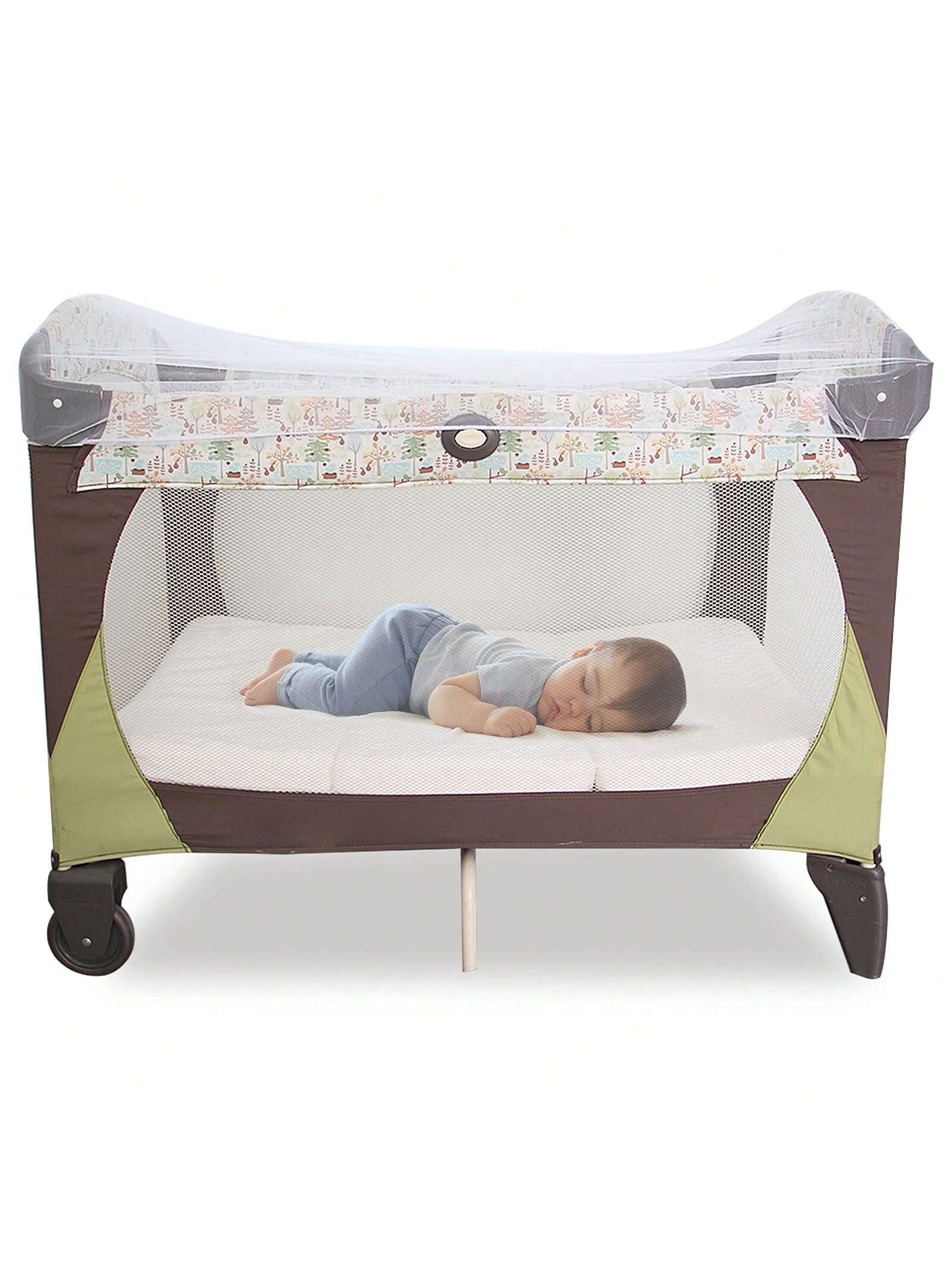 Portable & Durable Baby Mosquito Net – Fits Strollers, Bassinets, Cribs & Travel Cots, Lightweight Insect Protection for Infants