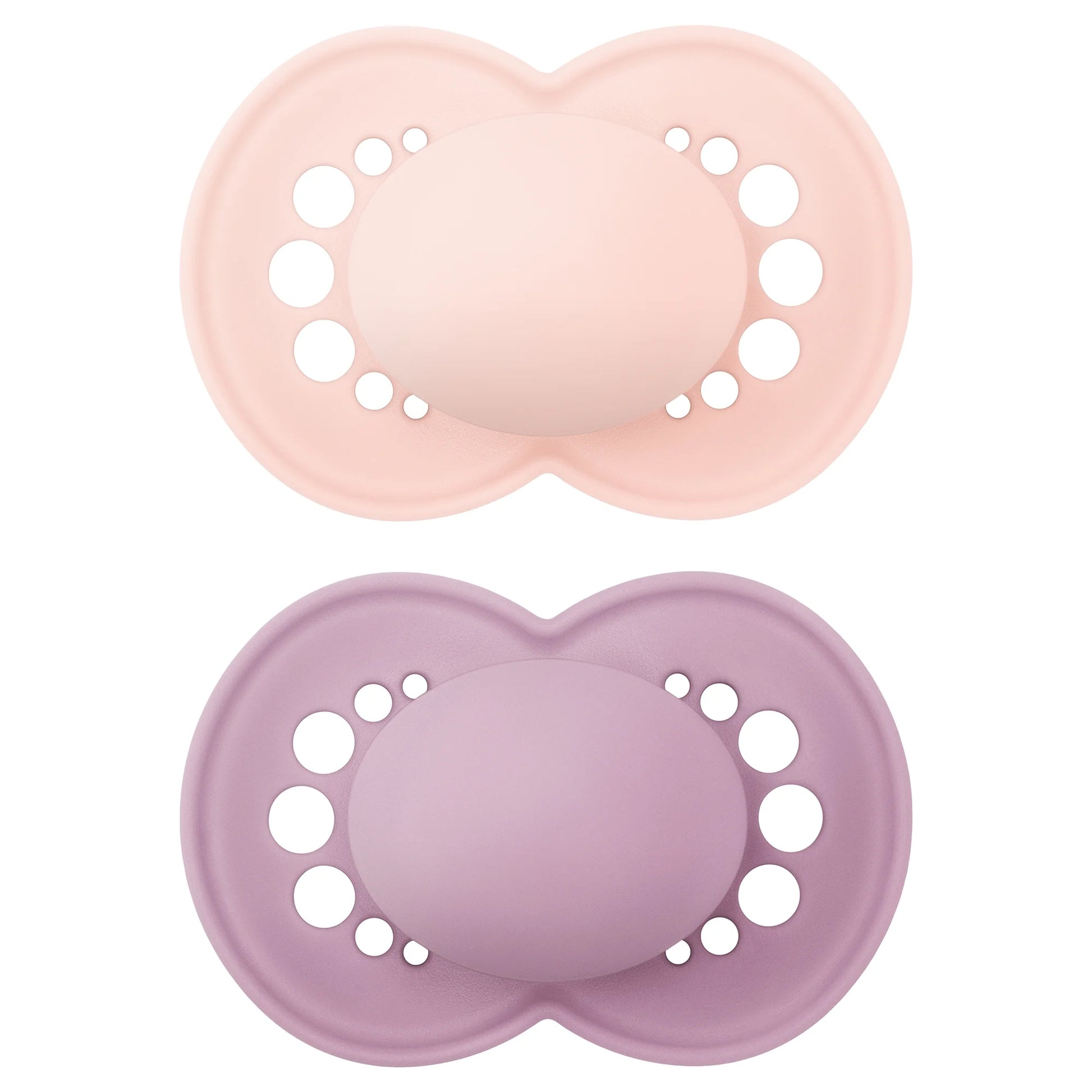 MAM Original Matte Non-Deco Pacifiers for Girls - 6-16 Months, 2 Pack