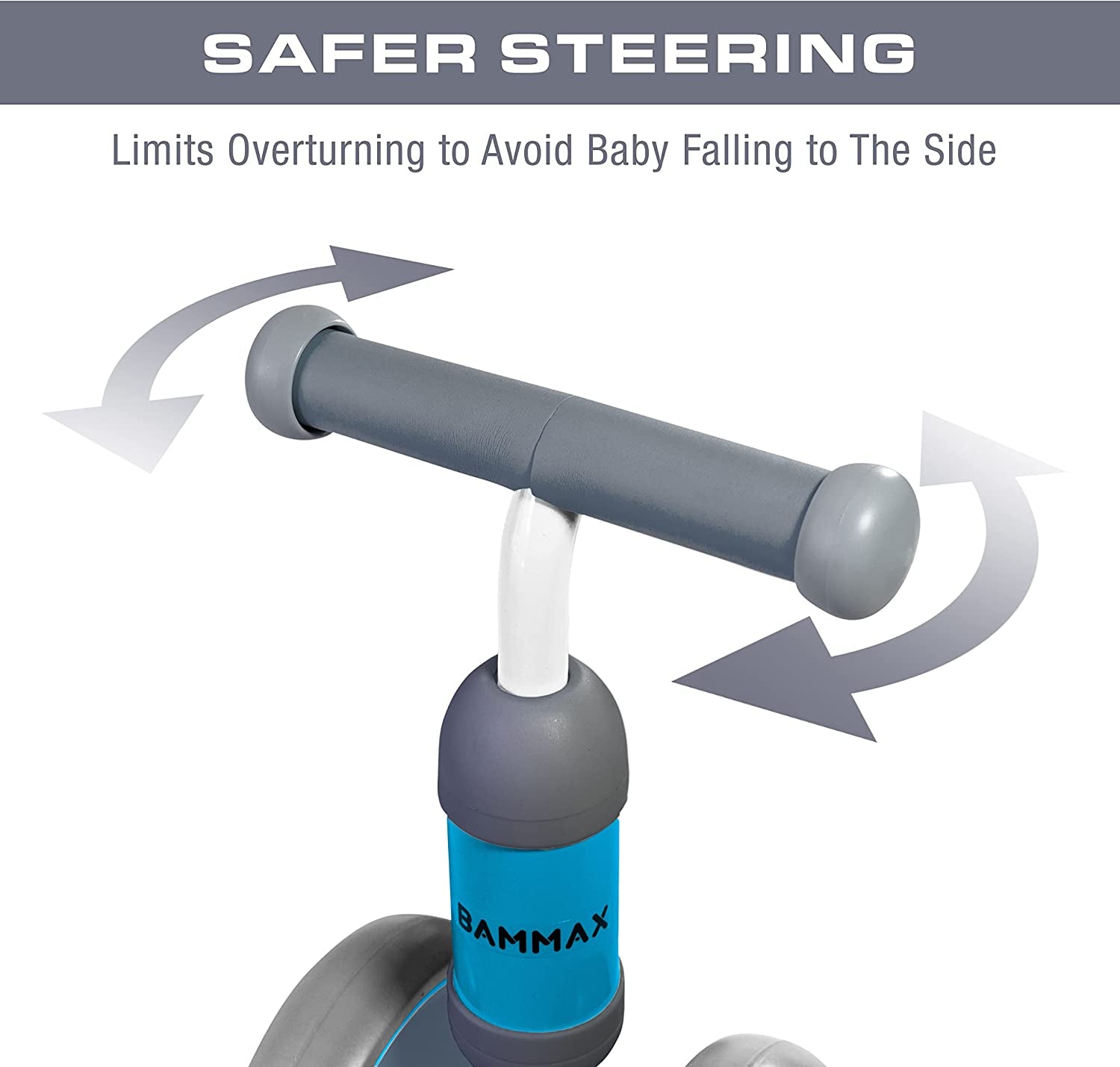 Balance Bike for Toddlers Aged 9-24 Months, Four-Wheeled No-Pedal Bicycle, Ideal First Birthday Gift for Boys and Girls