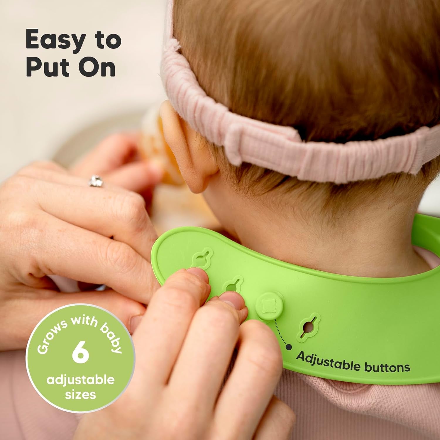 Keababies 2-Pack Waterproof Silicone Baby Bibs - Easy Clean & Large Food Catcher for Boys & Girls (Cloud Nine)