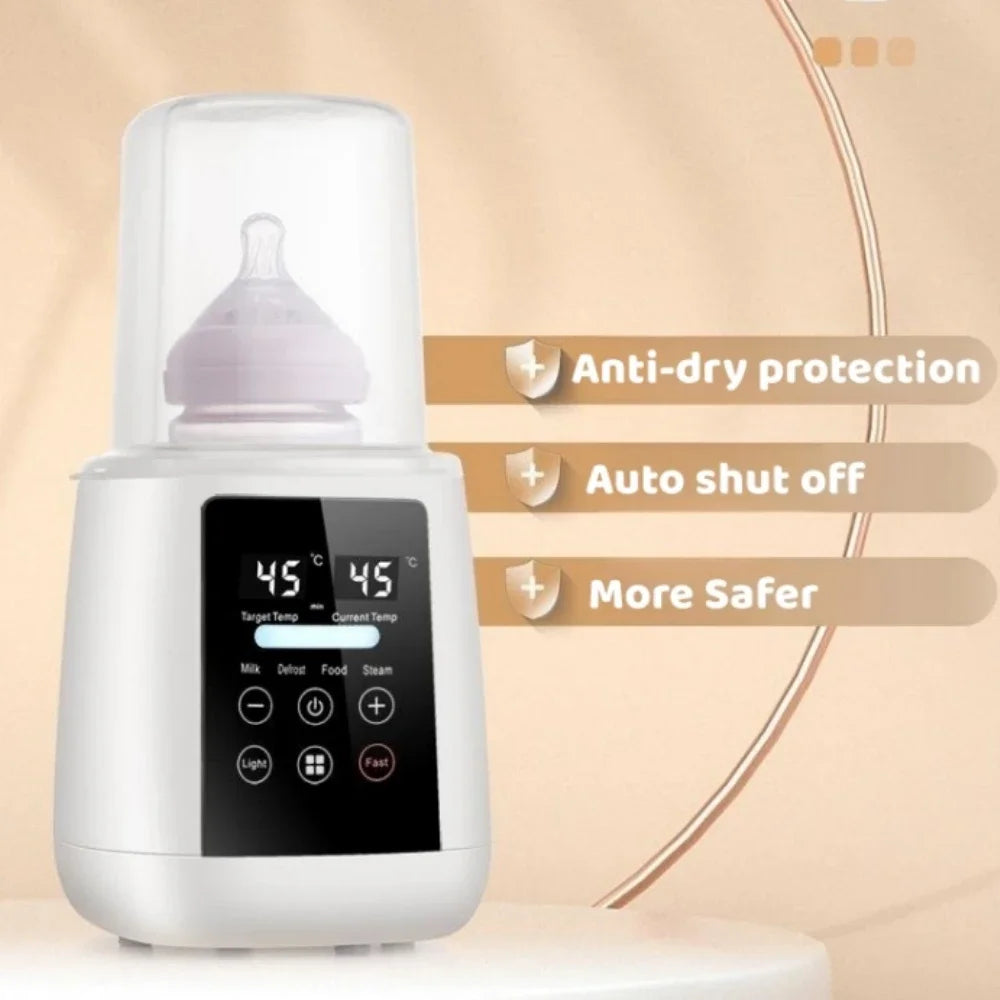 6-in-1 Baby Bottle Warmer & Sterilizer - Accurate Temperature Control for Perfectly Heated Milk and Food