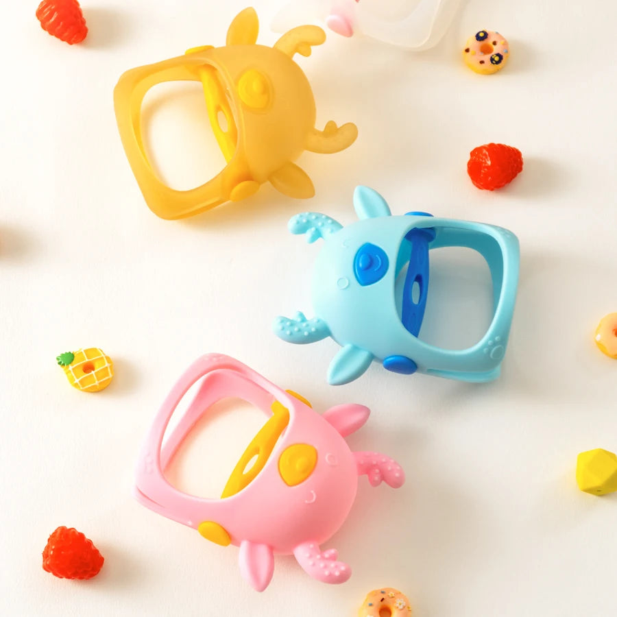 Delightful Animal-Shaped Silicone Teether: Soft & Safe Baby Care Essential