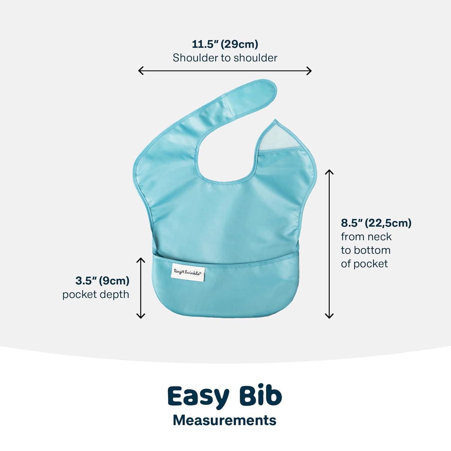 Mess-Free Mealtime: Tiny Twinkle Waterproof Baby Bibs - 3 Pack (Slate & Olive) - Travel-Friendly & Safe for Your Toddler!