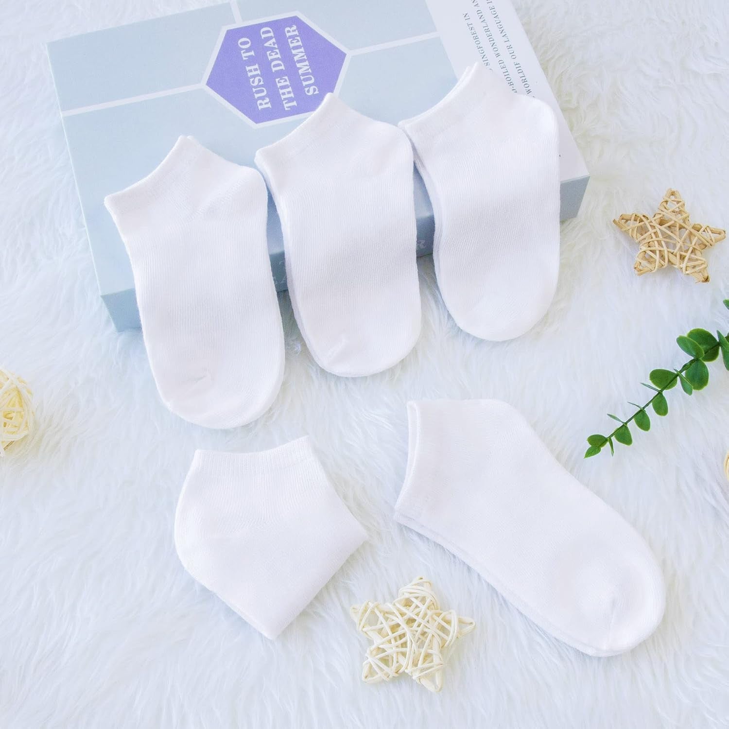 Toddler Socks - 16 Pack Kids Low Cut Athletic Ankle Socks Baby Boys Girls Breathable