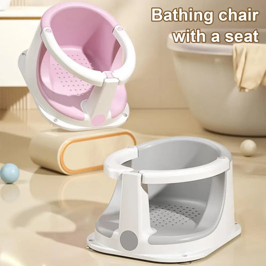 Ergonomic Baby Shower Seat - Comfortable and Safe Bath Chair for Toddlers 6-24 Months