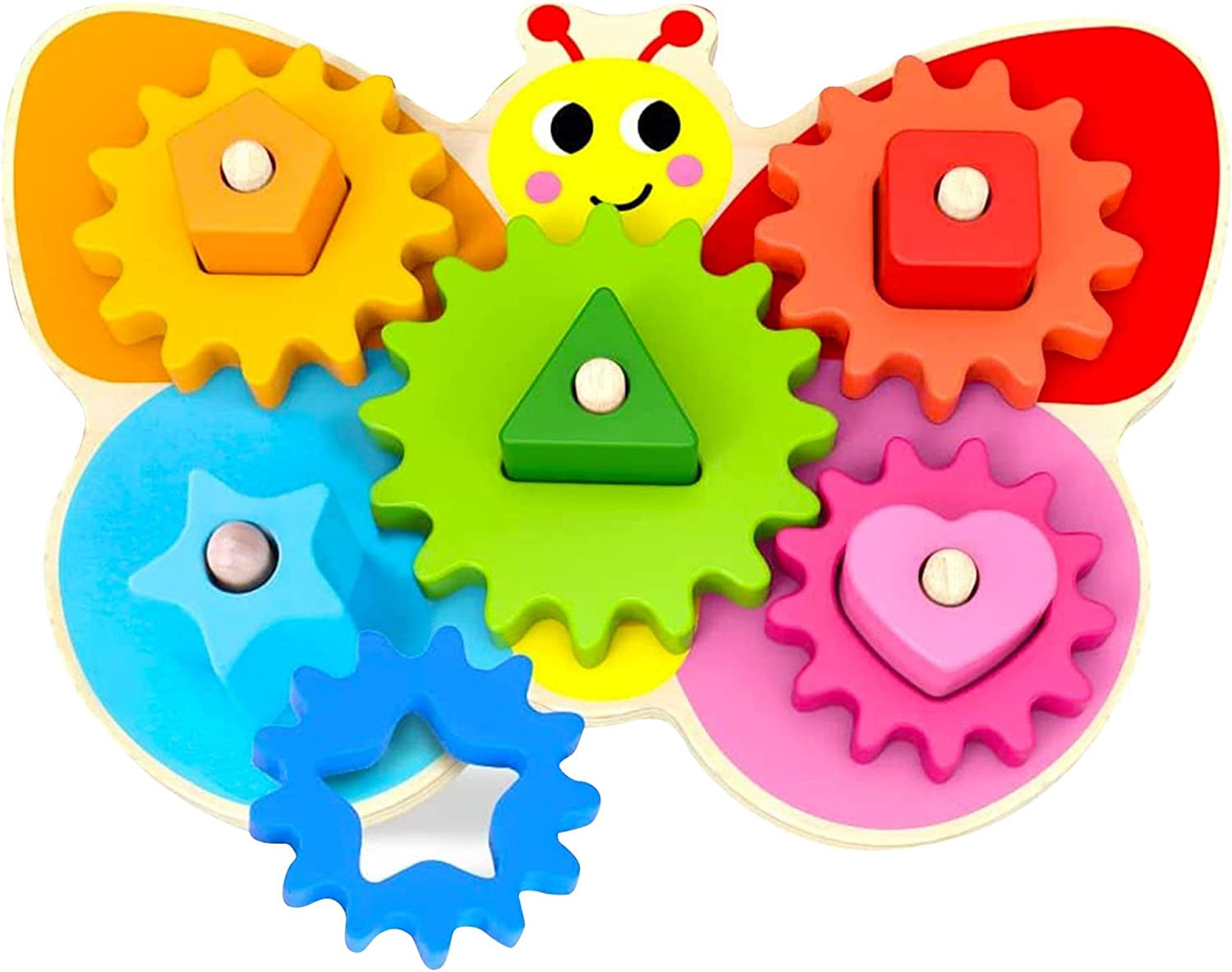 Wooden Toys - Montessori Toys for 2 Year Old Girls and Boys - Toddler Puzzles