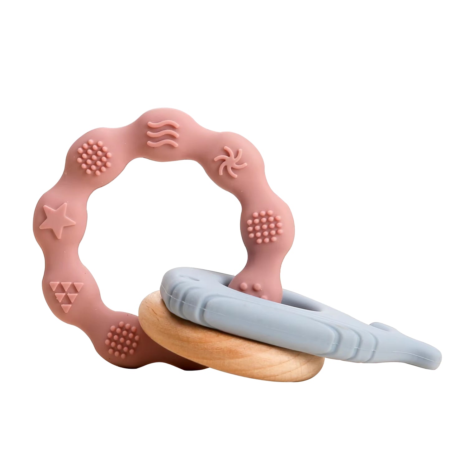 Handmade Crochet Animal Rattle- Soft Wooden Baby Teether Toy (multiple Style)