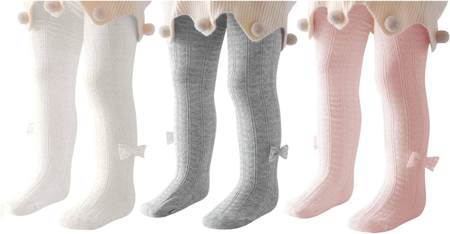Cozy Knit Tights for Baby Girls - Soft, Seamless & Warm For All Season