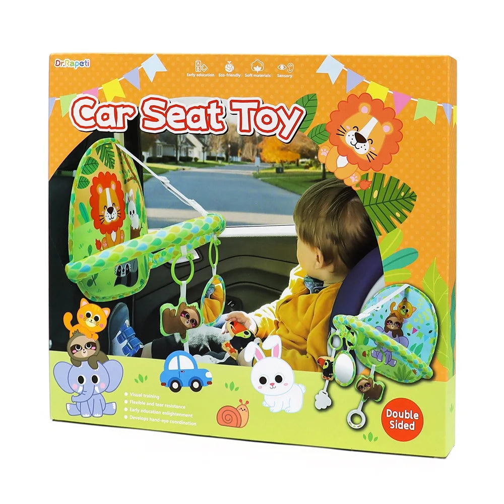 Baby Car Seat Toy for Travel Rear Facing Double Sided Newborn Baby Infant 0-12 Month