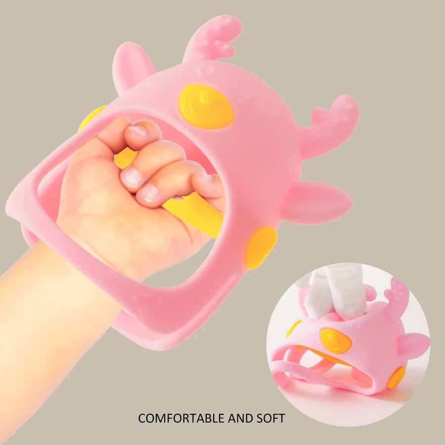 Delightful Animal-Shaped Silicone Teether: Soft & Safe Baby Care Essential