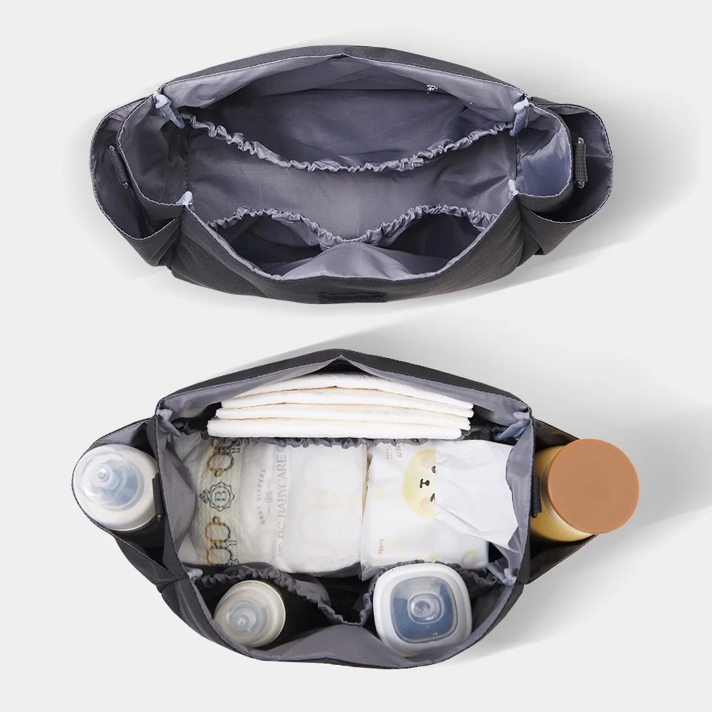 Sunveno Large Capacity Cat Stroller Organizer & Diaper Bag - Universal Travel Bag in Stylish Black