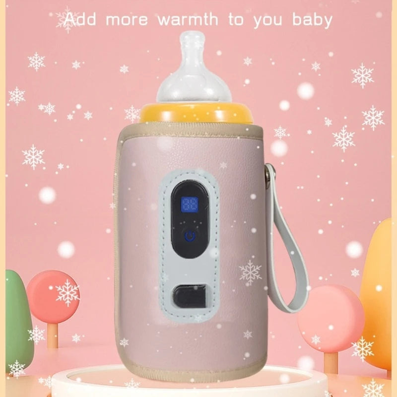 USB Baby Bottle Warmer- Portable Heat Sleeve for Milk & Formula/Travel Friendly, Fits Most Bottle