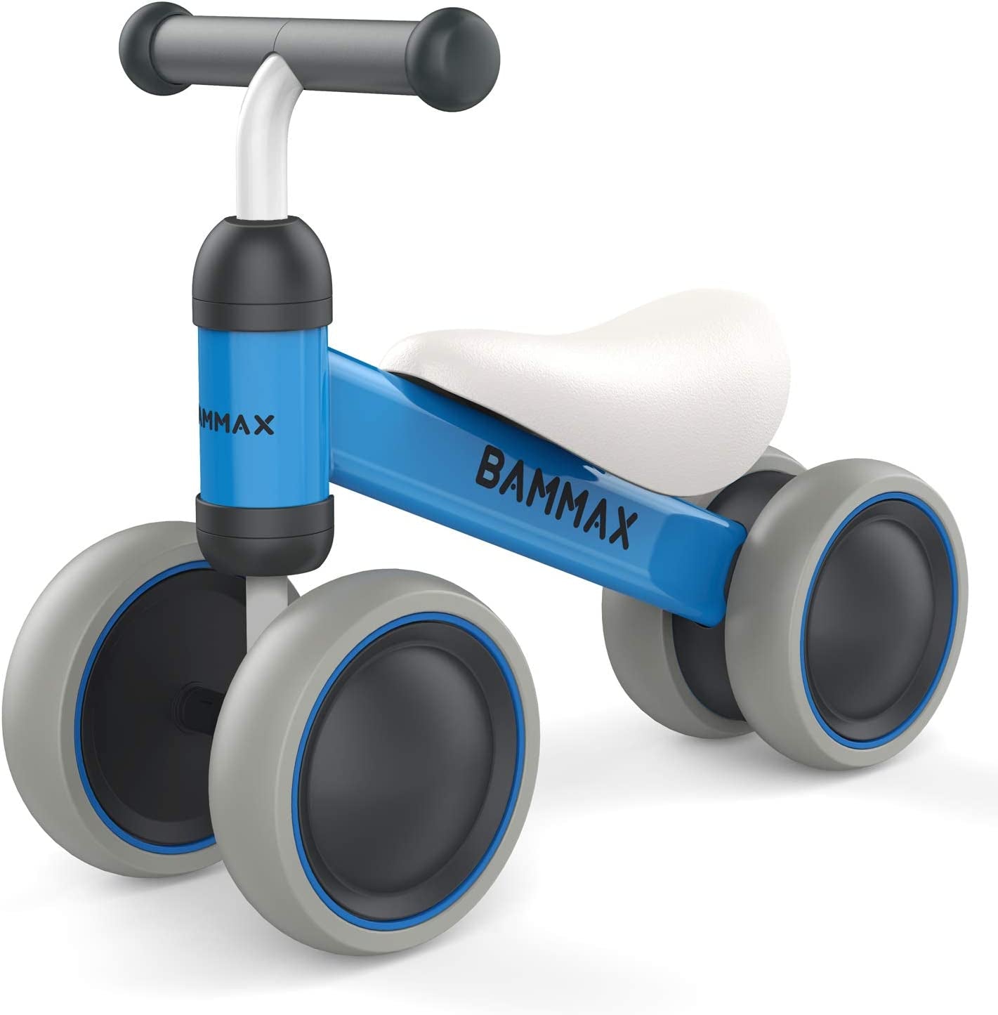Balance Bike for Toddlers Aged 9-24 Months, Four-Wheeled No-Pedal Bicycle, Ideal First Birthday Gift for Boys and Girls