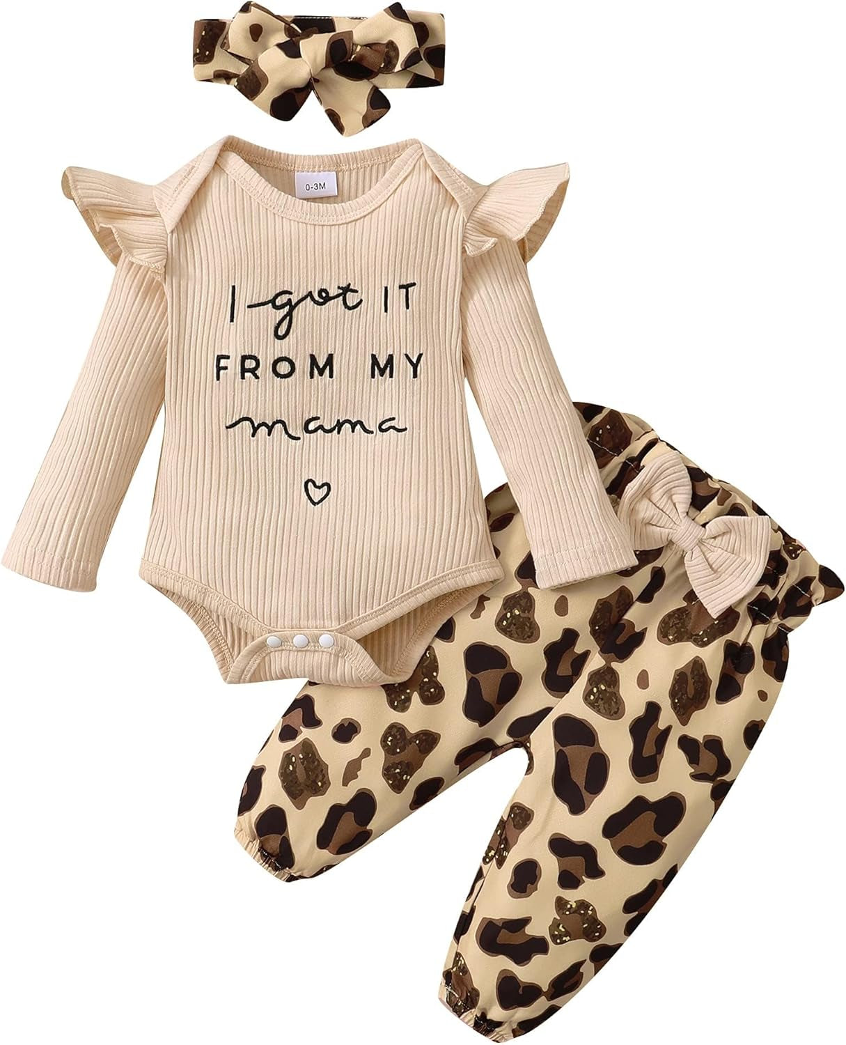 Adorable OLLUISNEO Baby Girl Floral Romper & Pant Set with Headband