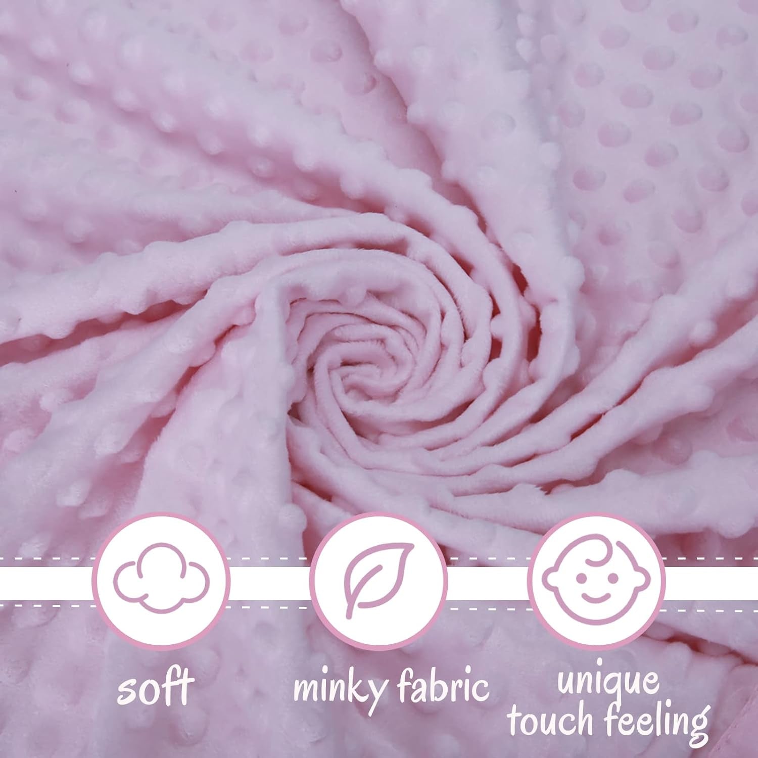 Unicorn Loveys for Babies Soft Plush Pink Security Blanket for Newborn, Infant and Toddler, 16 Inch