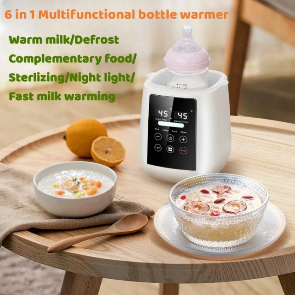 6-in-1 Baby Bottle Warmer & Sterilizer - Accurate Temperature Control for Perfectly Heated Milk and Food