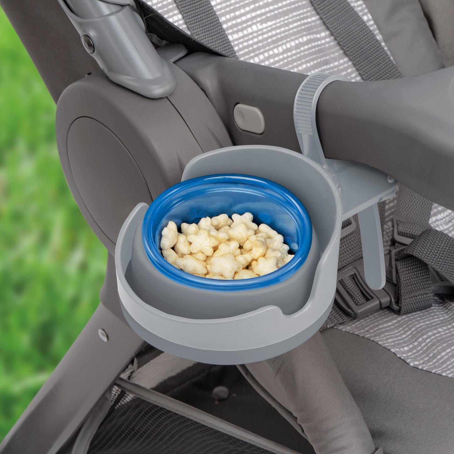Nuby Gray Collapsible Stroller Bottle and Cup Holder - Ultimate Convenience for On-the-Go Parents