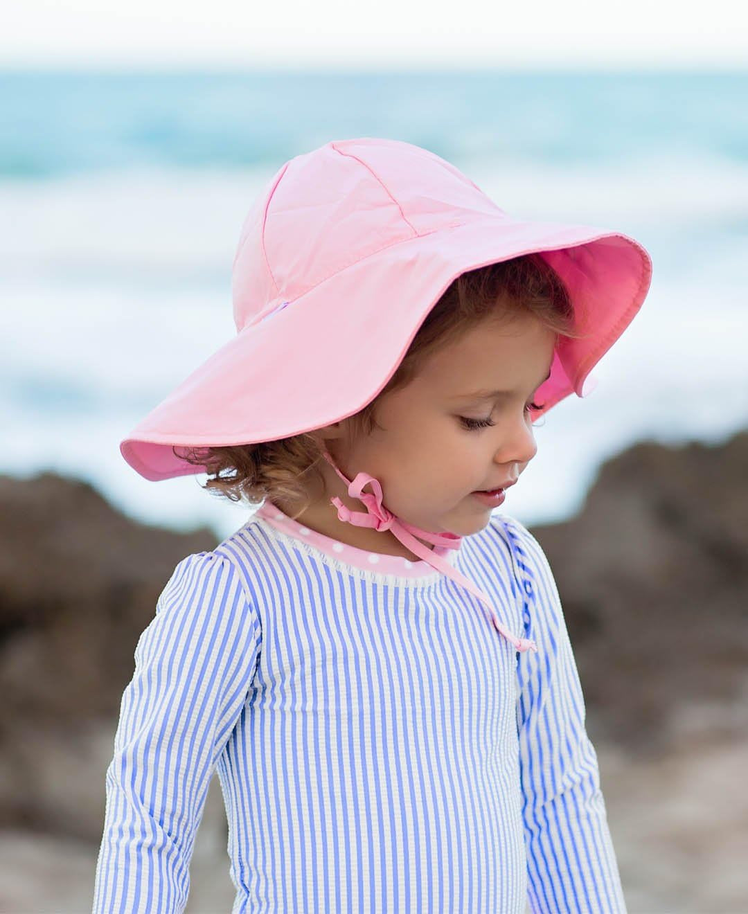 ® Baby/Toddler Girls Baby/Toddler Sun Hat with UPF 50+ Sun Protection and Floppy Wide Brim