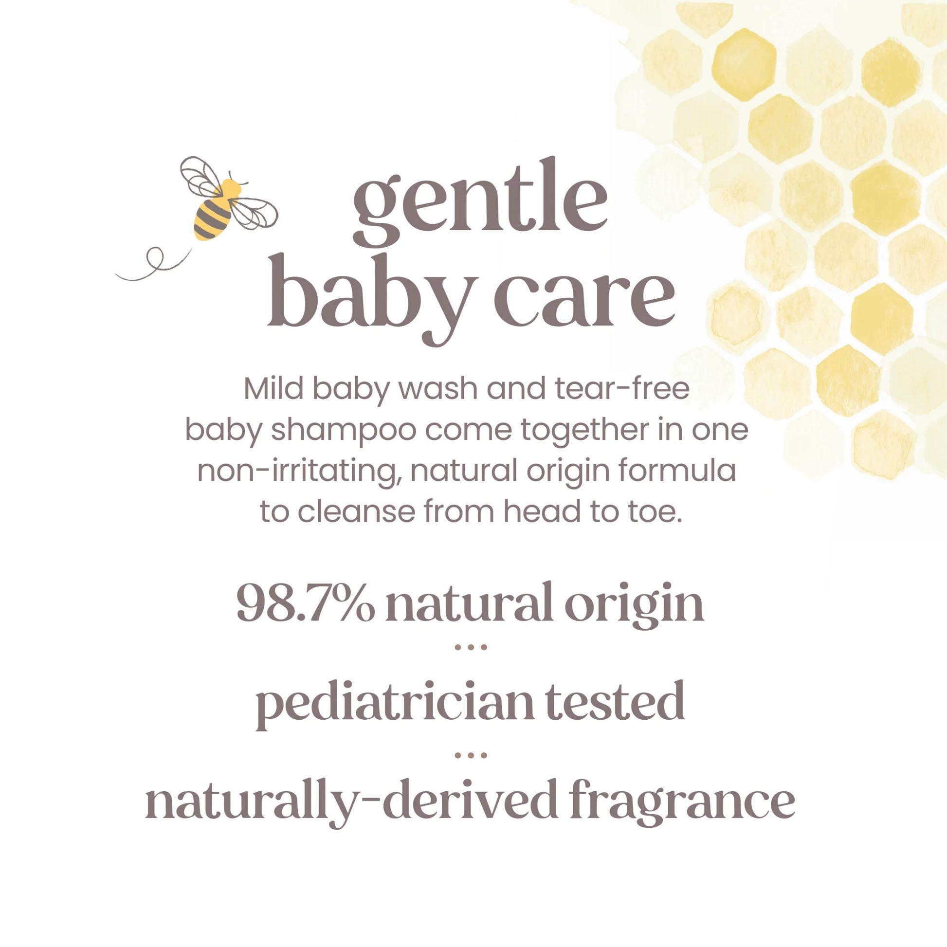Gentle Burt's Bees Baby Foaming Shampoo & Wash - Fragrance-Free & Tear-Free, 8.4 oz