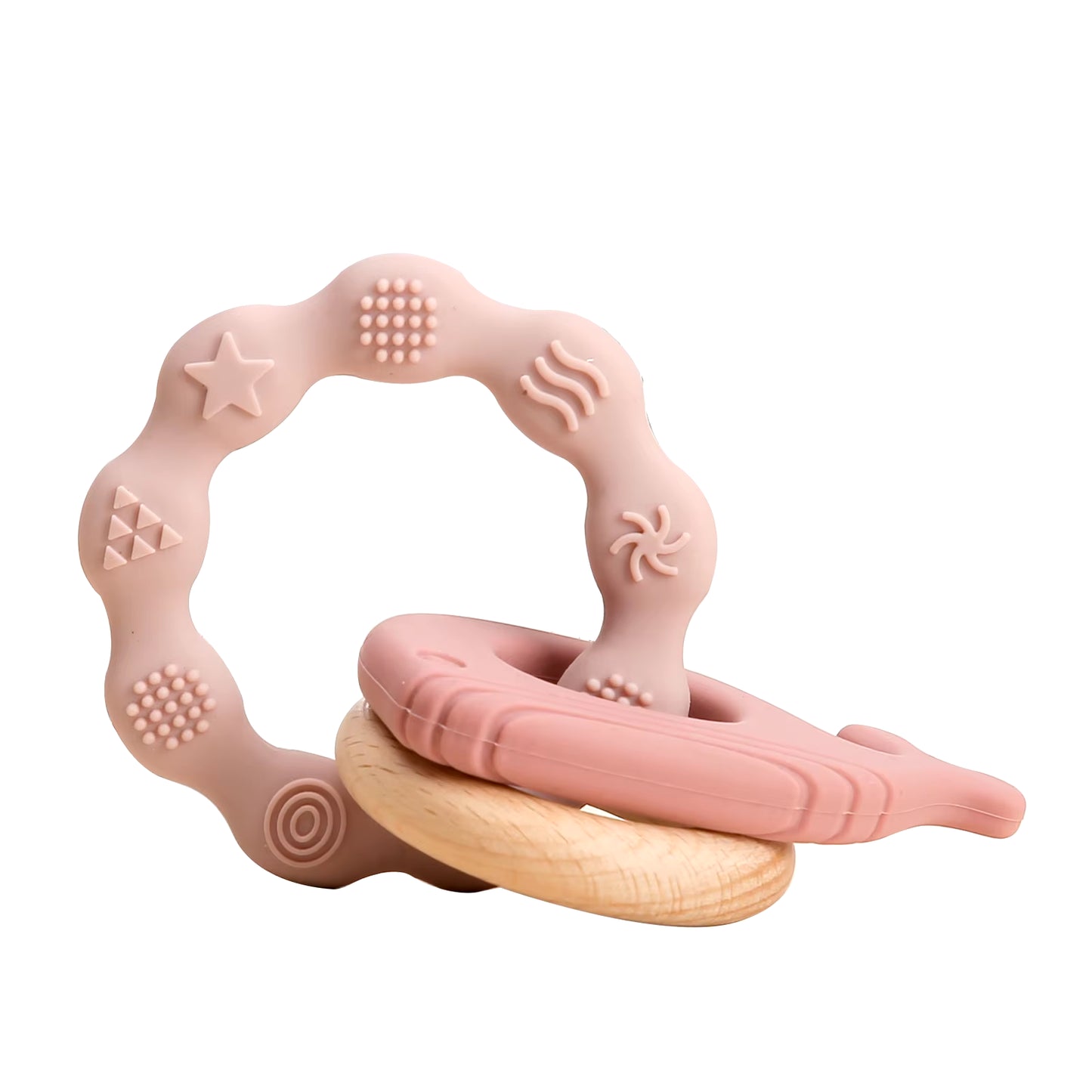 Handmade Crochet Animal Rattle- Soft Wooden Baby Teether Toy (multiple Style)