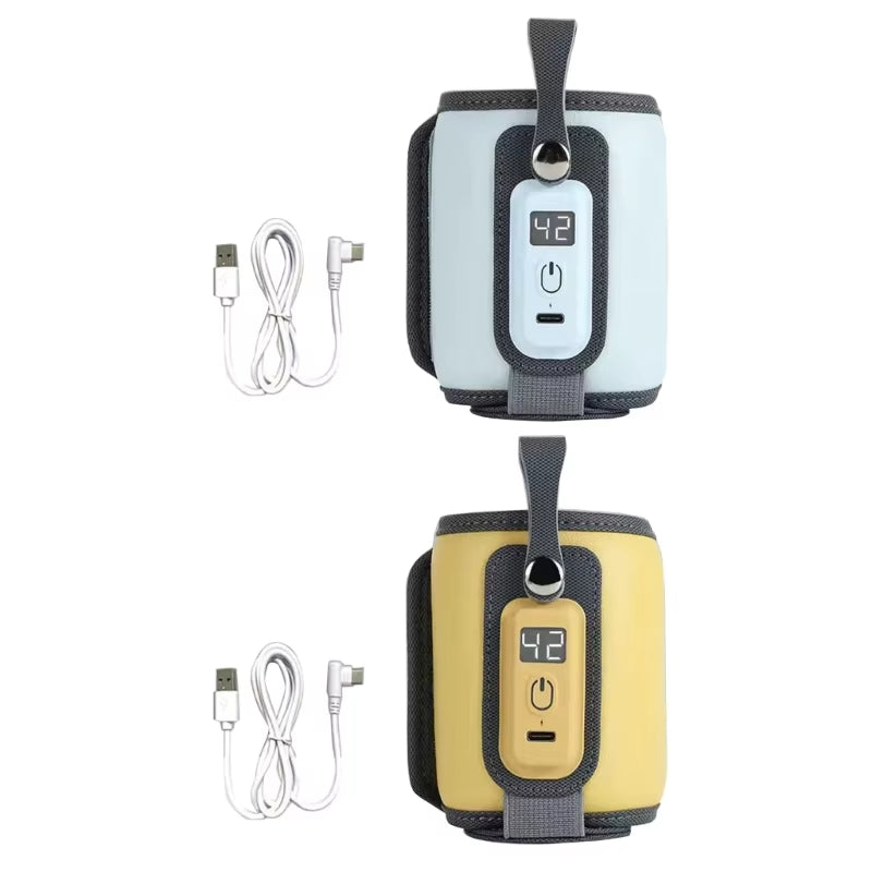 Universal Portable Baby Bottle Warmer - Adjustable Temperature USB Heater for On-the-Go Parent