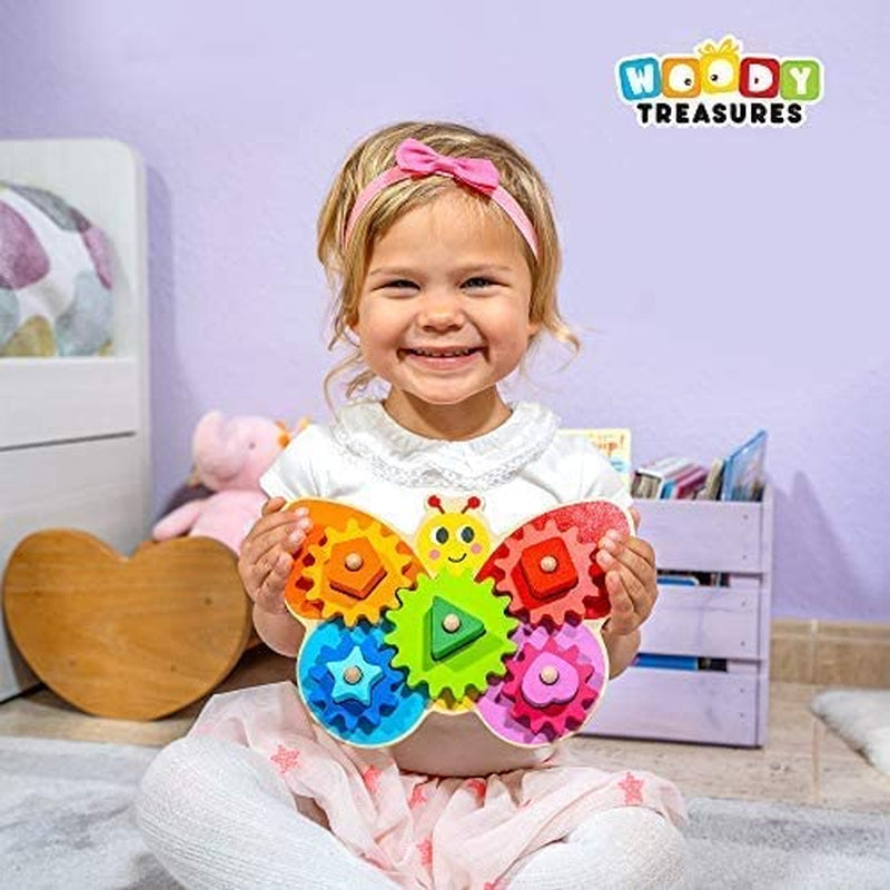 Wooden Toys - Montessori Toys for 2 Year Old Girls and Boys - Toddler Puzzles