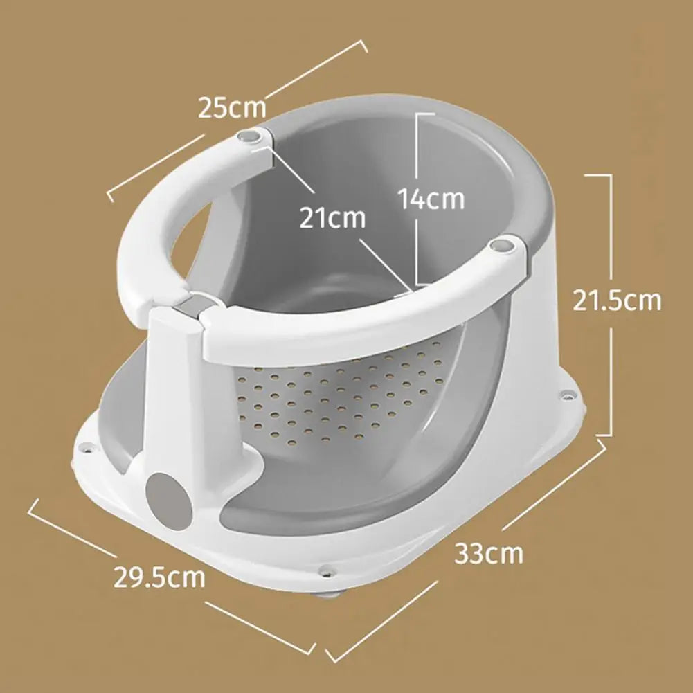 Ergonomic Baby Shower Seat - Comfortable and Safe Bath Chair for Toddlers 6-24 Months