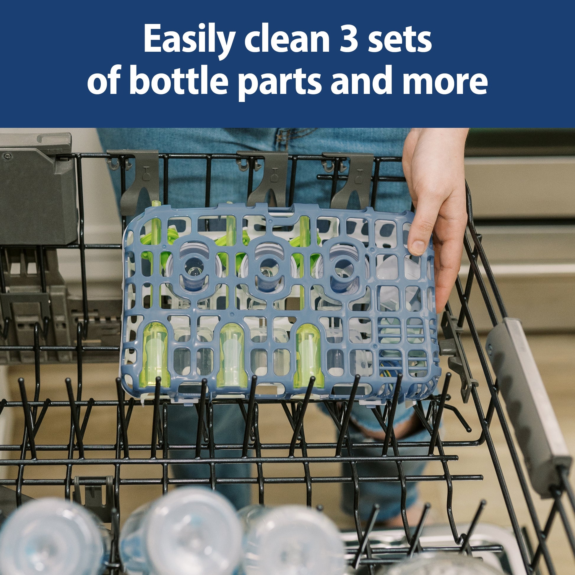 Dr. Brown's Blue Dishwasher Basket for Baby Bottle Parts, Pacifiers & Accessories - 1-Pack