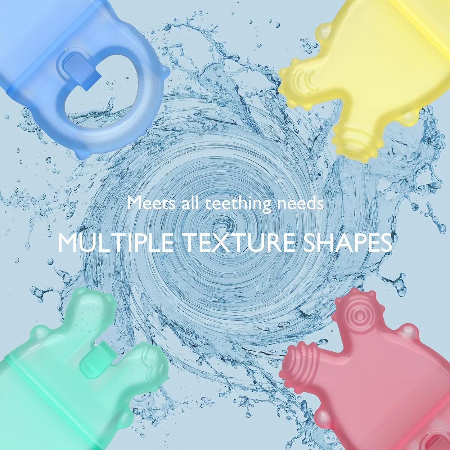 Momcozy 2-Pack Baby Teether Toys - Chill Teether for Soothing Relief