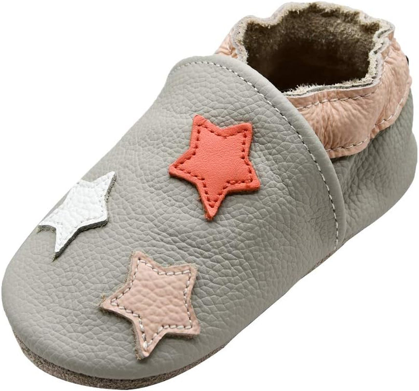 Soft Moccasins for Baby Girls and Boys - Perfect First Walker Crib Shoes