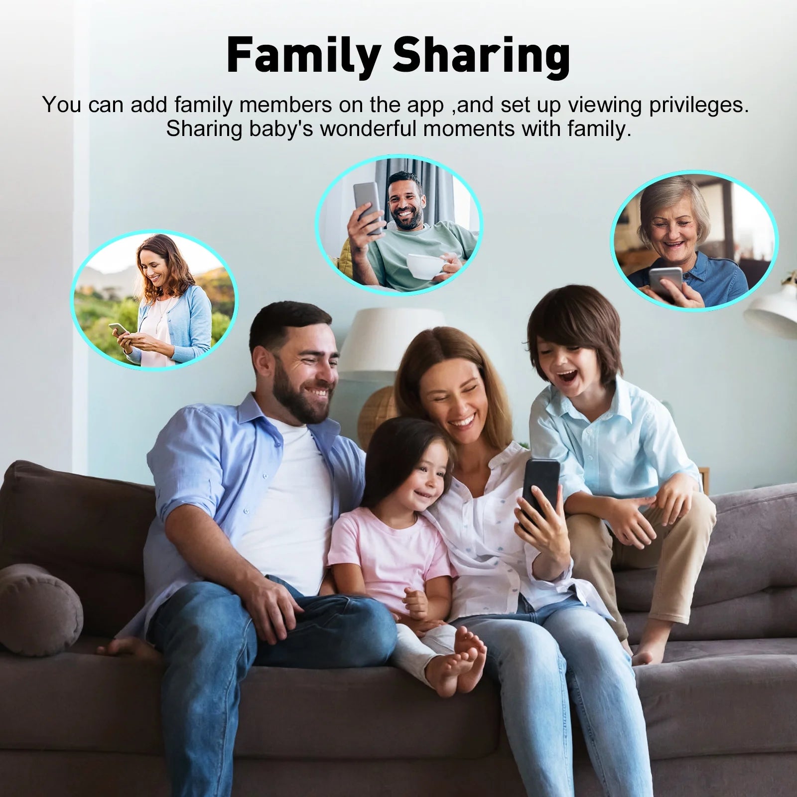 Upgrade Video Baby Monitor with 2 Cameras and Audio 2.8" LCD Screen, Portable Wireless Baby Cam Home Use