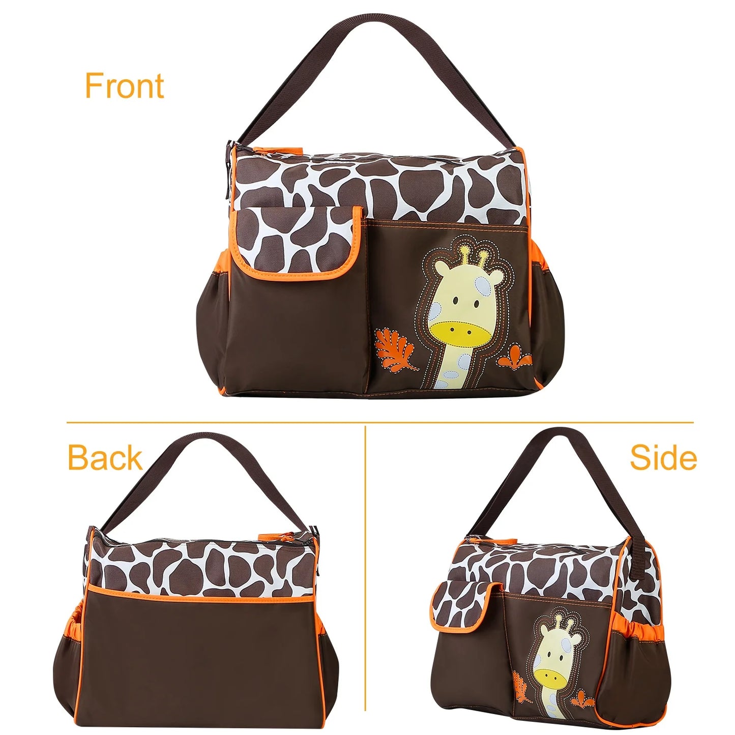 Moclever Baby Diaper Bag with Wipeable Changing Pad - Stylish 5.8-Inch Transparent Travel Tote