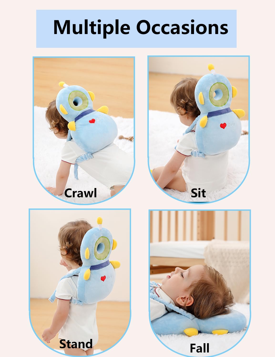 Adorable Baby Walking Buddy – Soft Backpack for First Steps