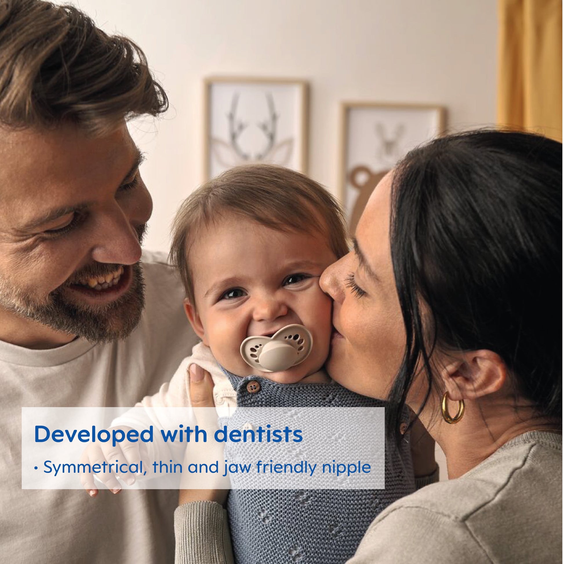 MAM Original Matte Non-Deco Pacifiers for Girls - 6-16 Months, 2 Pack