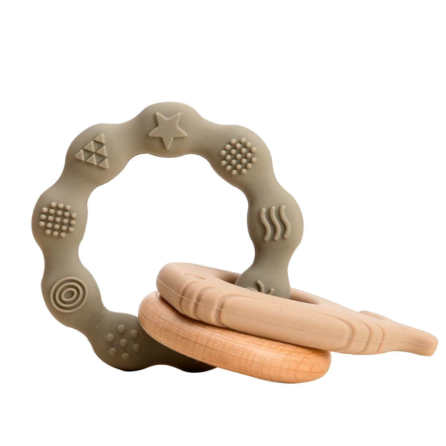 Handmade Crochet Animal Rattle- Soft Wooden Baby Teether Toy (multiple Style)