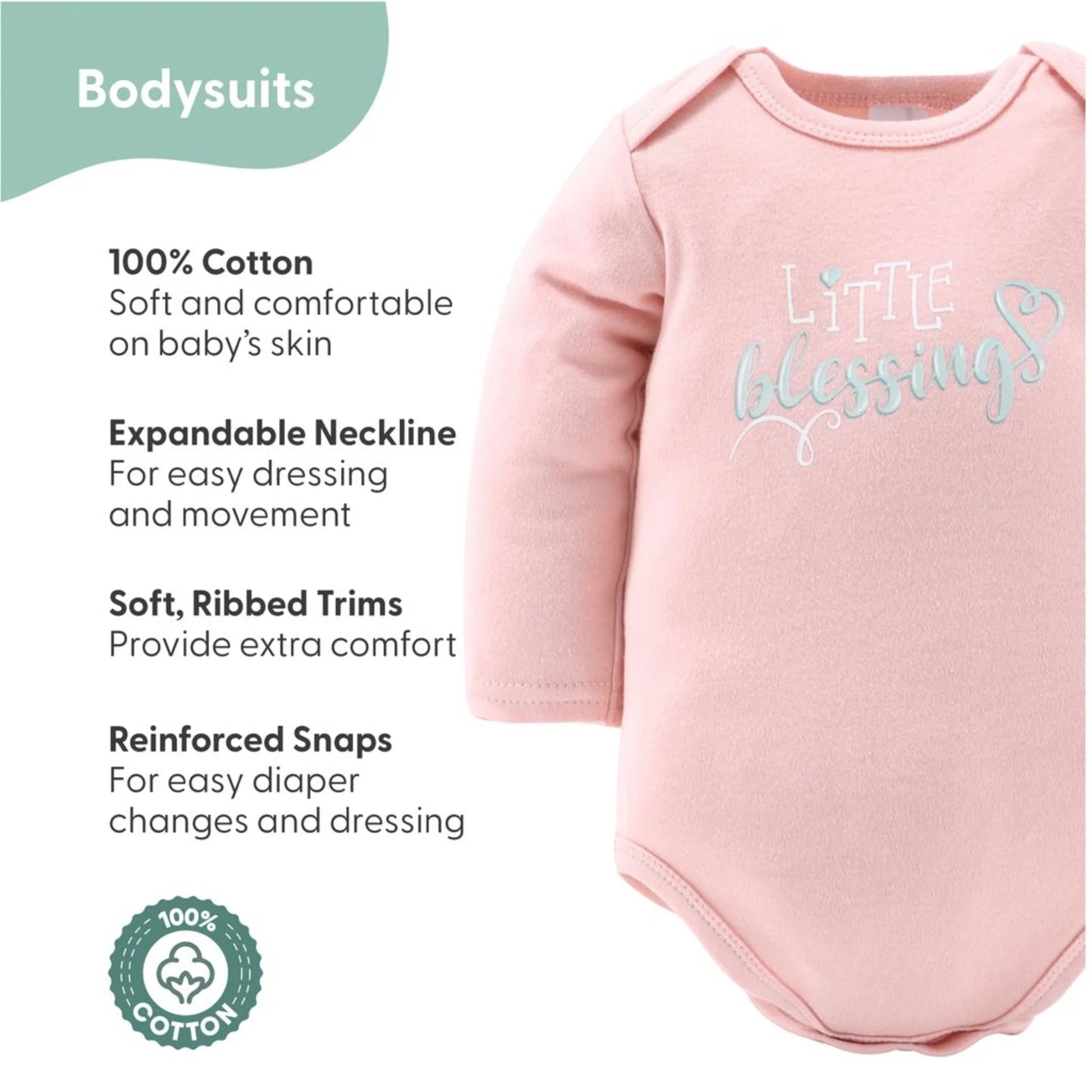 Pink Floral Elephant Newborn Layette Gift Set - 30 Essential Pieces for 0-3 Months