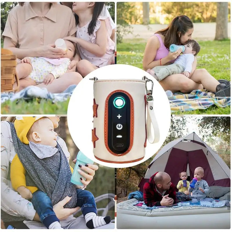 USB Portable Baby Bottle Warmer-Travel-Friendly, Heat Keeper for Formula & Milk/Fits Most Bottles