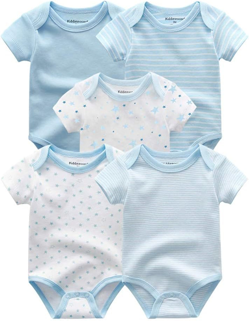 Kiddiezoom Unisex Newborn Short-Sleeve Bodysuit Gift Set – Essential Baby Layette Clothing!