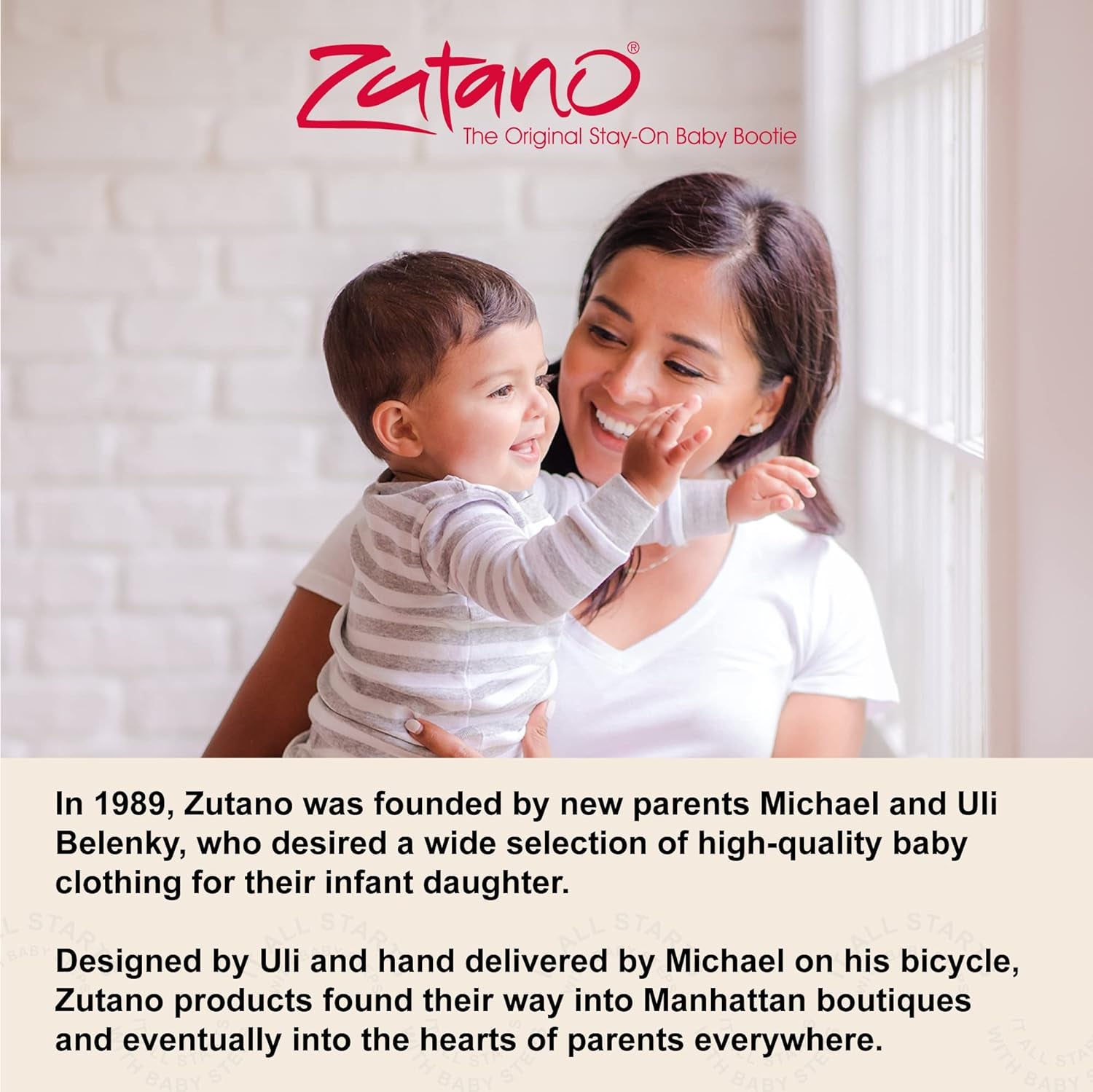 Zutano Organic Baby Booties -Stay - On Comfort for Wiggly Little Feet