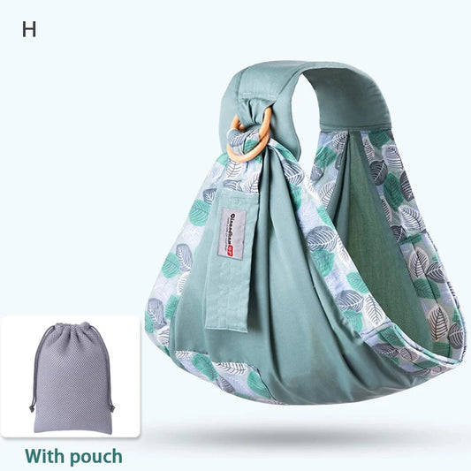 Versatile Baby Wrap Carrier: Dual Use Sling for Newborns - Comfortable Mesh Fabric Nursing Cover for Infants Up to 130 Lbs (0-36 Months)