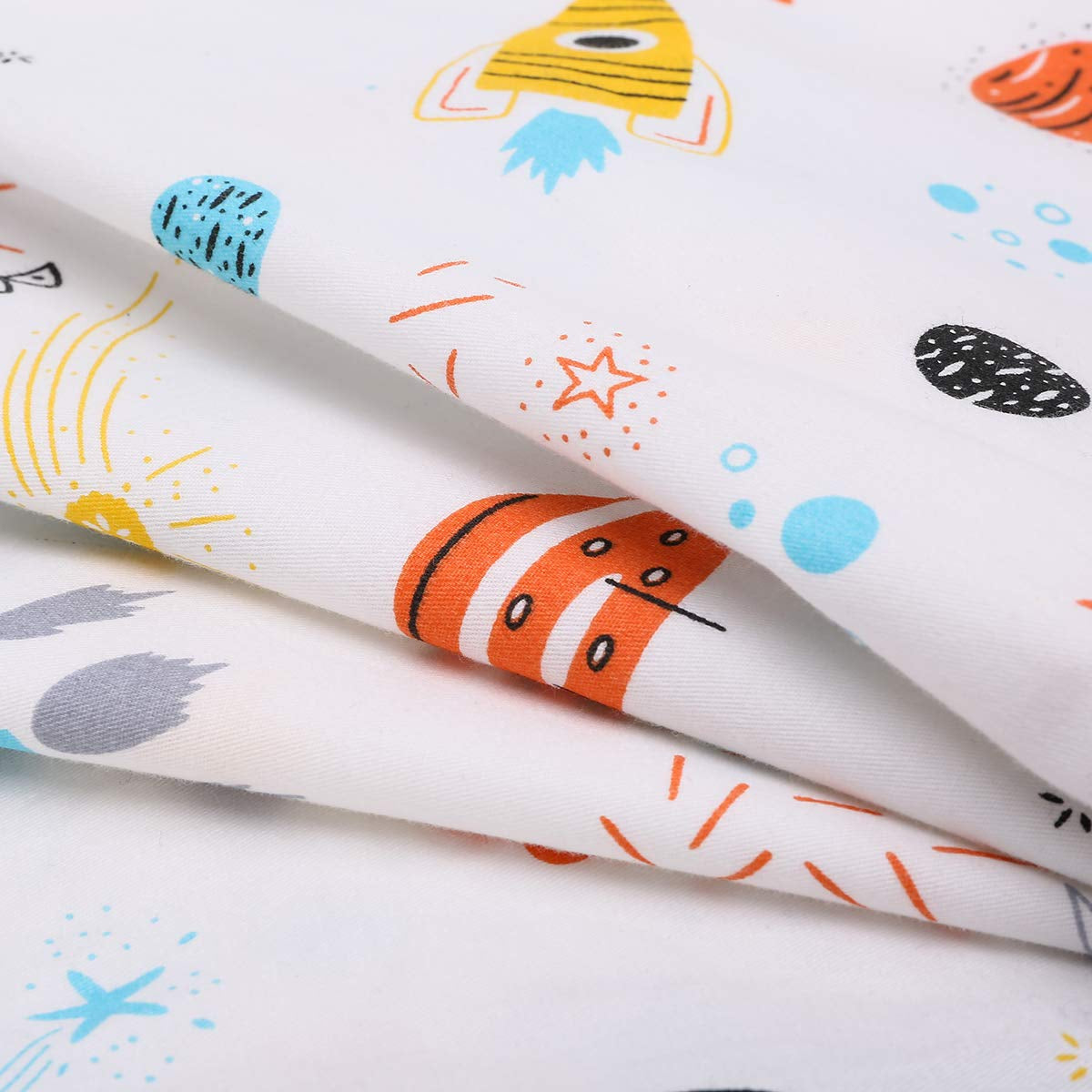 Astronaut Space Galaxy Baby Crib Sheet Outerspace Adventures 100% Soft Breathable Microfiber Baby Sheet Fits Standard Size Crib Mattress 28In X 52In Nursery Sheet -By