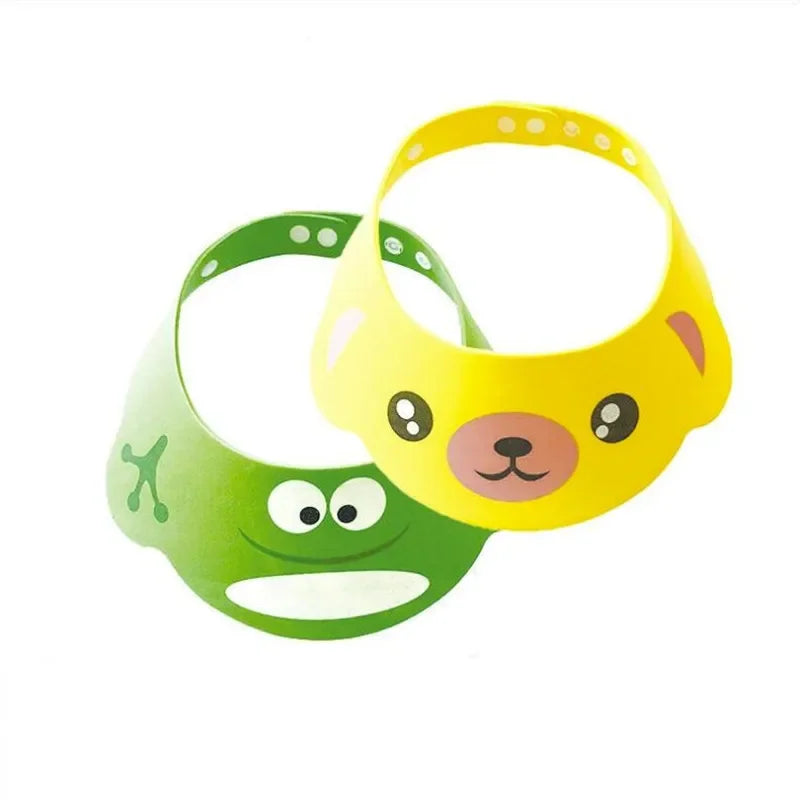 Adjustable Baby Shower Hat - Cute Animal Visor Caps for Toddler Bath Time and Sun Protection