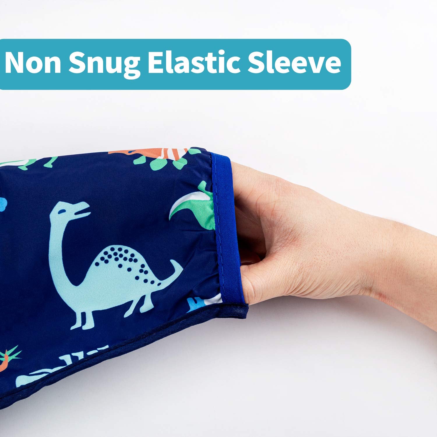 3 Pcs Long Sleeved Bib Set | Baby Waterproof Bibs with Pocket Bundle | Toddler Bib with Sleeves and Crumb Catcher