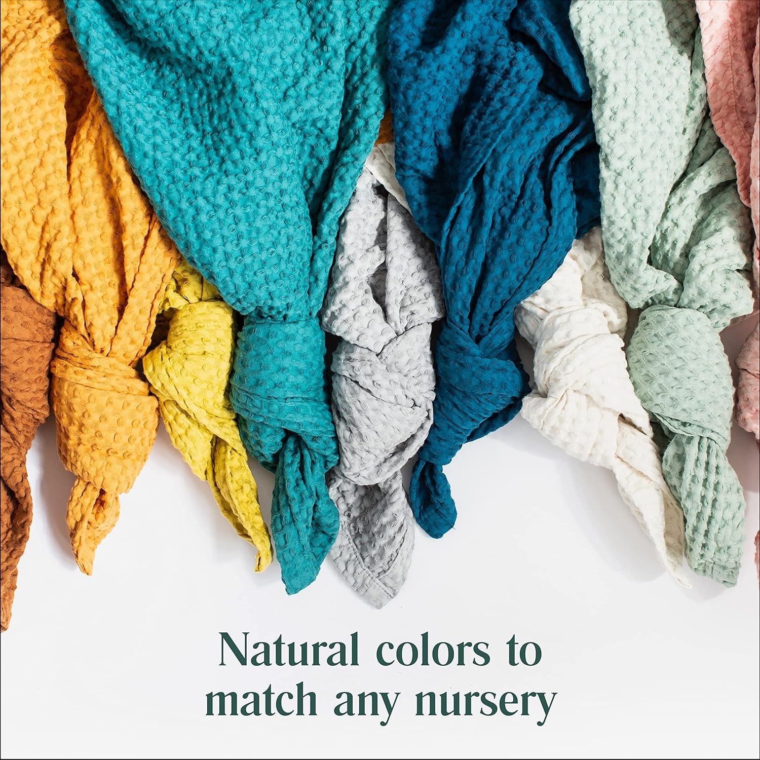 Luxurious 100% Cotton Waffle Baby Blanket - Soft, Breathable, and Perfect for Swaddling in Any Nursery or Stroller - Unisex Receiving Blanket for Cozy Naps and Adventures