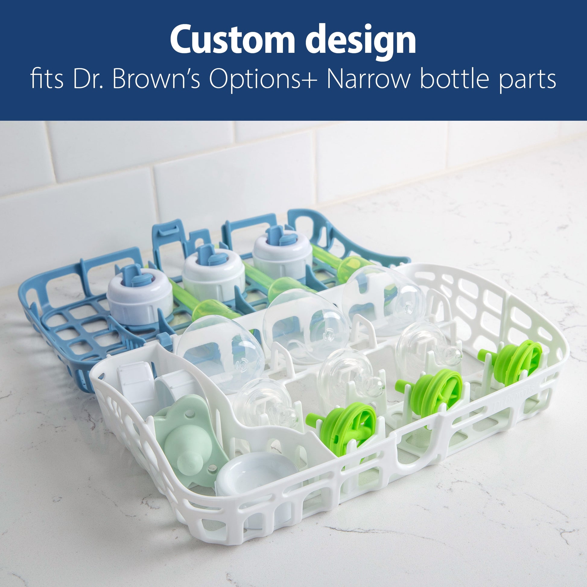 Dr. Brown's Blue Dishwasher Basket for Baby Bottle Parts, Pacifiers & Accessories - 1-Pack